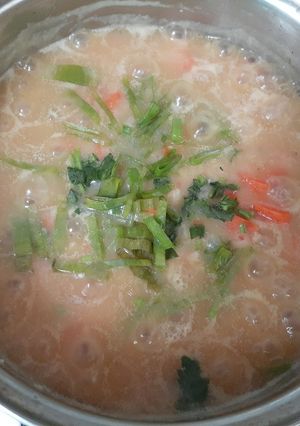 Foto resep Bubur Nasi Seafood&Wortel