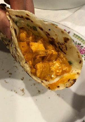 Una foto de Pan plano de ajo