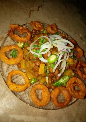 A picture of Black Chana Chaat 😋💗🥰.