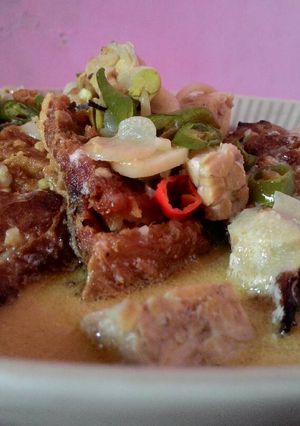 Foto resep Ikan asap kuah santan pedas