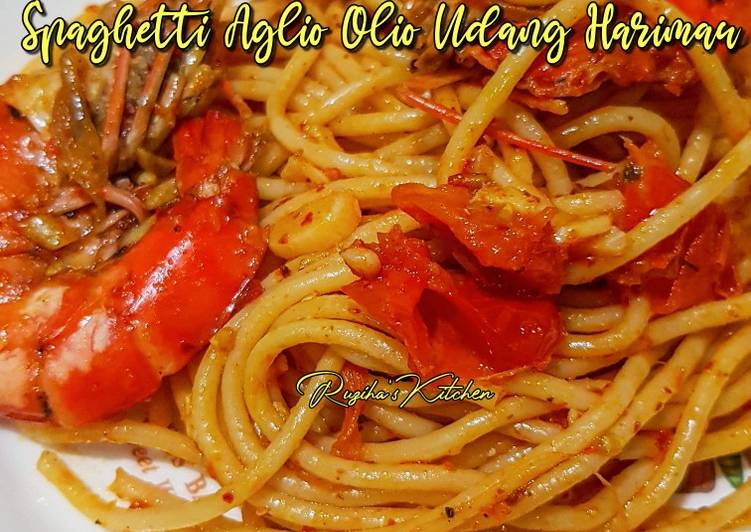 Bagaimana Menyiapkan Spaghetti Aglio Olio Udang Harimau, Enak