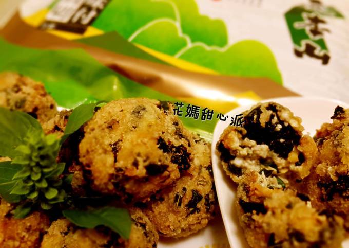 【元本山幸福廚房】金沙豆腐海苔球 食譜成品照片