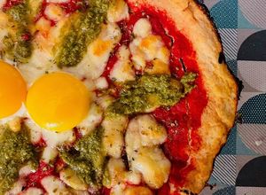 Foto di Pizza con impasto a base di cavolfiore
