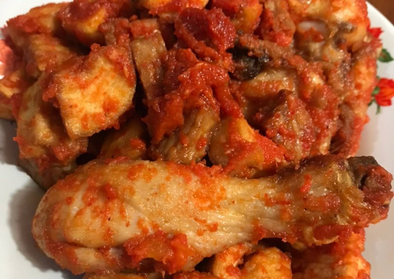 Ayam dan Tempe Balado