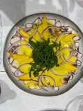 Ceviche de pulpo con vinagreta de mango