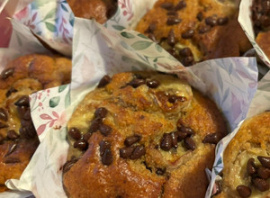 Foto di Muffin banana e cioccolato senza zucchero aggiunto