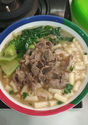 Foto resep Macaroni beef soup