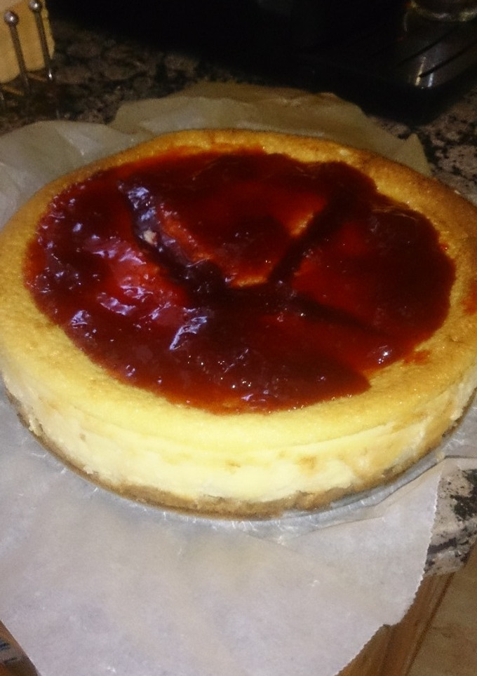 Una foto de Tarta de queso al horno