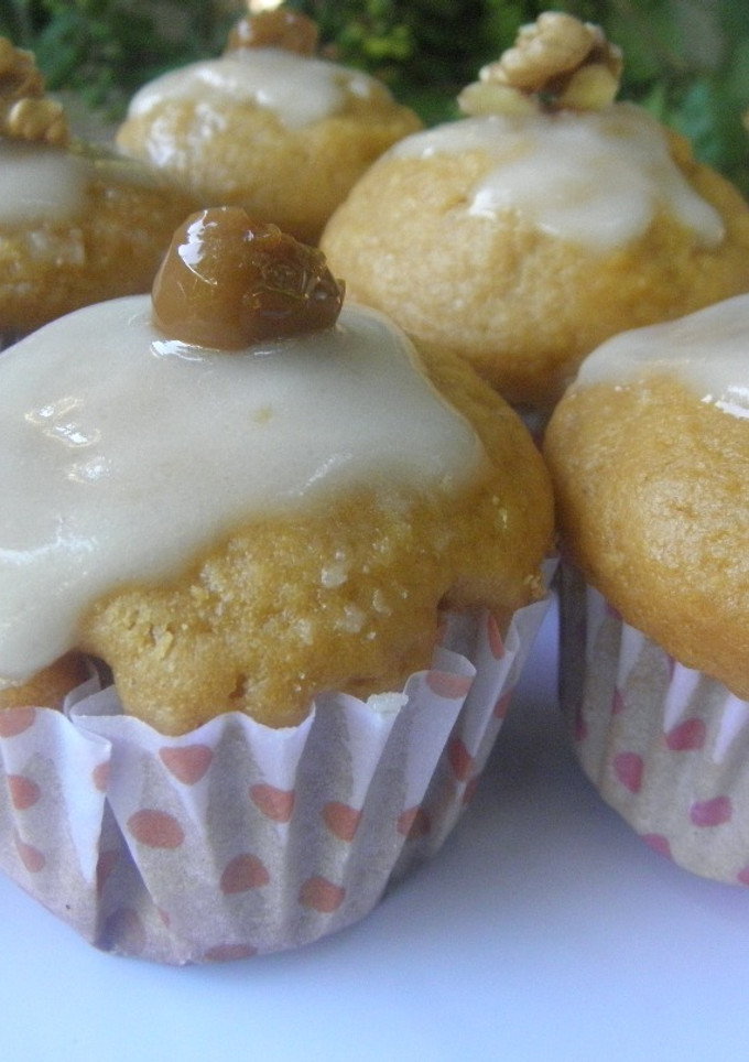 Una foto de Muffins de dulce de leche y nuez