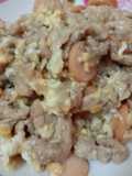 หมูสับใส้กรอกผัดไข่