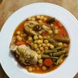 Potaje de Garbanzos y Conejo (listo en 20 min)