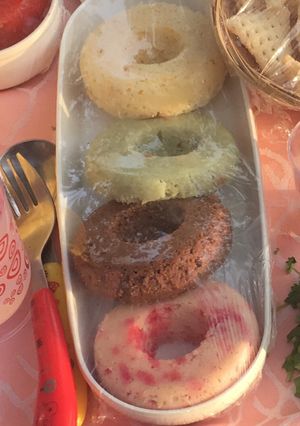 A picture of Donut dhokla(healthy version).