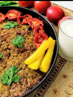 عکسی از دستور کباب سرداشی همدان داخل فر
