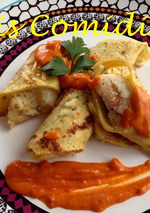 Foto principal de Crepes de pescado y gambas