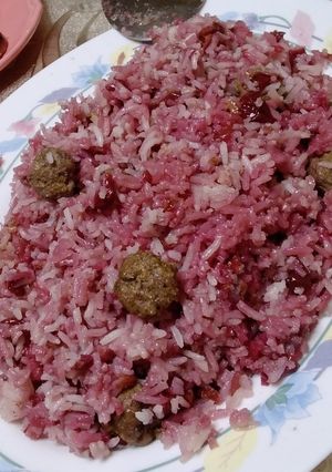 عکسی از دستور آلبالو پلو😋