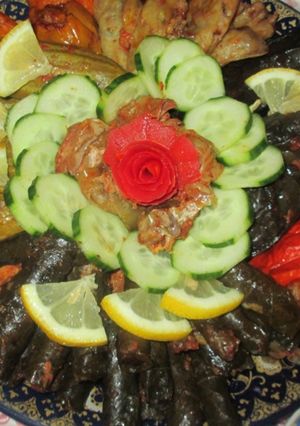 A picture of Stuffed Mixed Vegetables (Mahshi Mashkaleh).