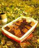 Brownie vegano de 🍎y🥥