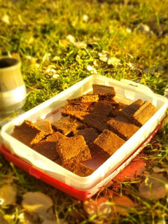 Una foto de Brownie vegano de 🍎y🥥