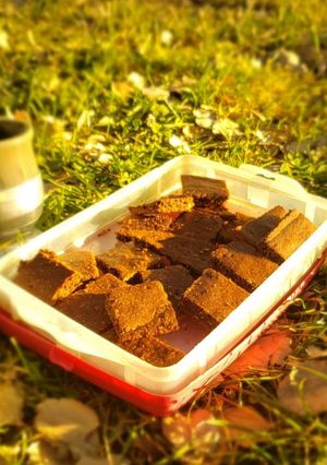 Una foto de Brownie vegano de 🍎y🥥