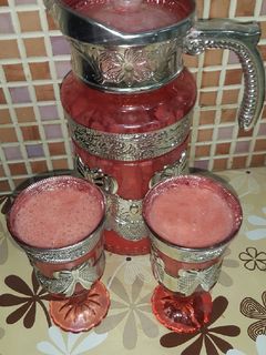 صورة لوصفة عصير الفراولة والموز
