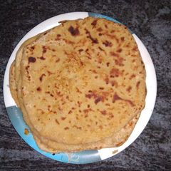 A picture of Sweet chana dal parathas.