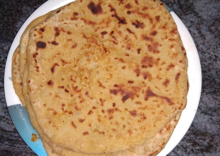 Simple Way to Make Homemade Sweet chana dal parathas