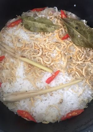 Foto resep Nasi gurih rice cooker