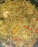 Lo Mein De Camarón : Espagueti CHINO