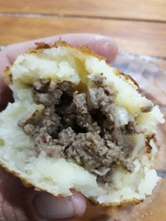 Una foto de Bombas de papa con carne picada