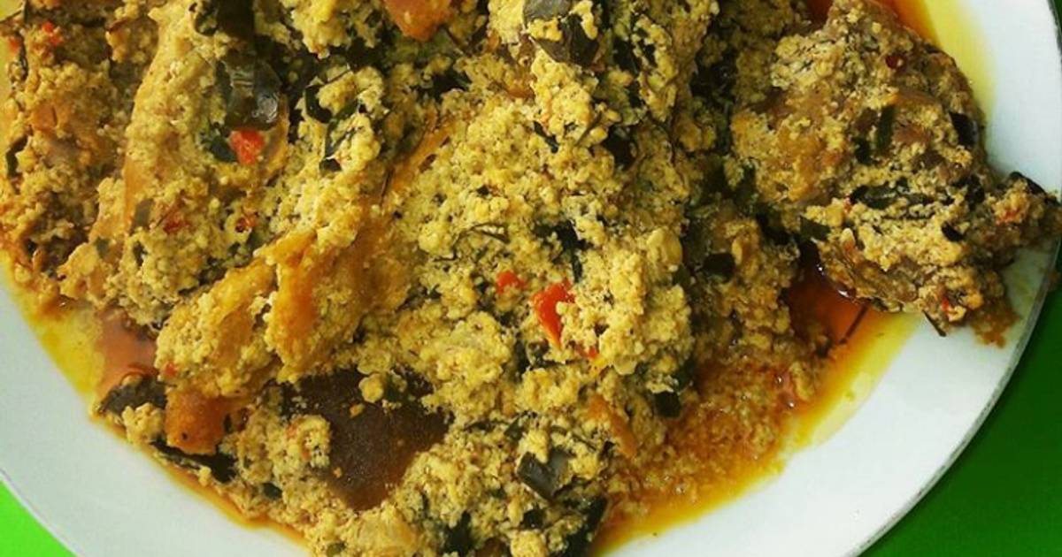 Egusi soup with goat meat Recipe by CookWithDorah ...