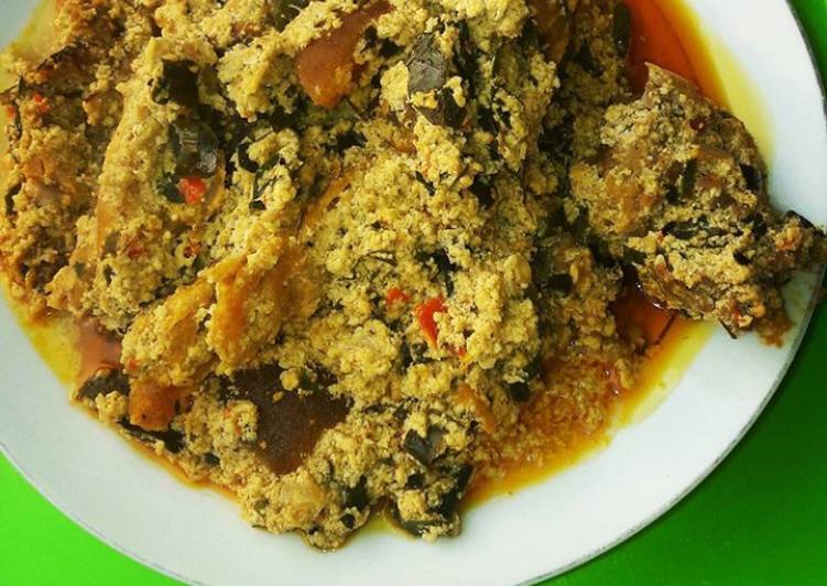 Tuesday Fresh Egusi soup with goat meat