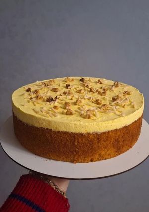 عکسی از دستور کیک زعفرانی