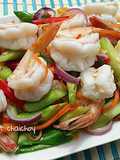 ยำคะน้ากรอบกุ้ง #กับแกล้ม