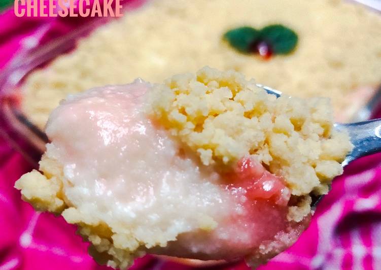 Resep Crumble Cheesecake strawberry, Sempurna