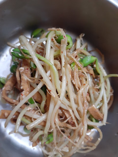 韓國小菜:黃豆芽涼拌 的食譜成品照片