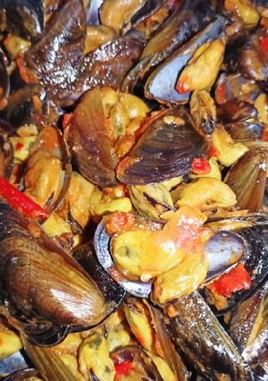 Foto resep Kerang Hijau pedas