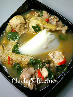 A picture of Chicken peppersoup.