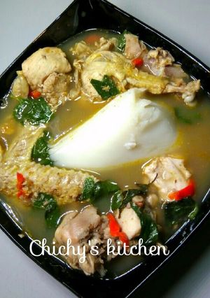 A picture of Chicken peppersoup.