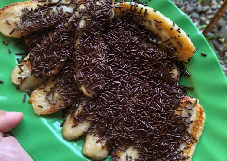 Pisang bakar coklat