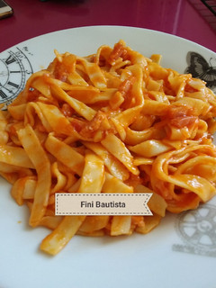 Una foto de Nidos de pasta con bacon