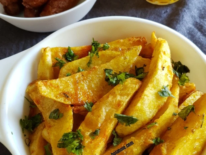 Easy Way Make Deep Fried Crunchy Spiced Rosemary Potato Wedges #passonbutton which So Delicious