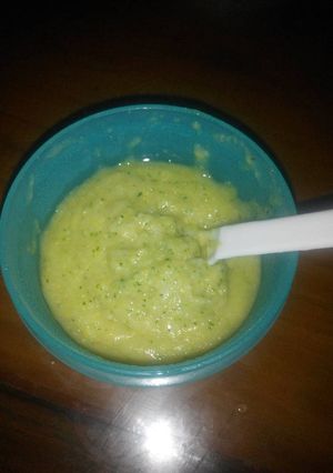 Foto resep Mpasi 7m+ bubur BroNisBu-Brokoli jagungmaNis laBu