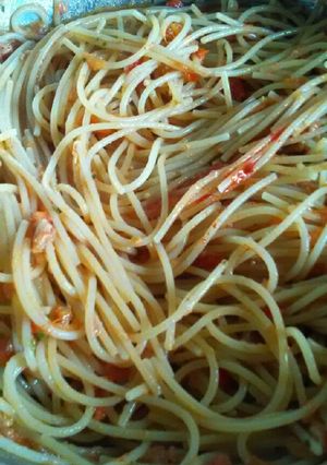 Una foto de Pasta con atún