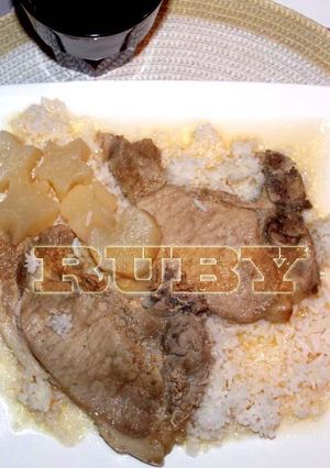 Une photo de Côte de Porc au Navet Blanc
