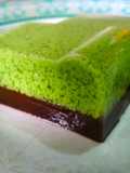 Puding Lumut Lapis Coklat