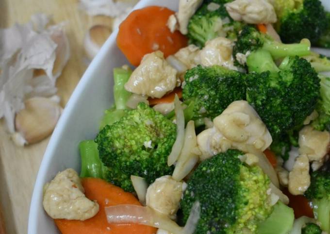 Honey Garlic Chicken Broccoli /Ayam Broccoli masak Madu&Bawang putih foto resep utama