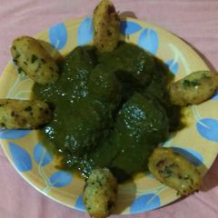 Palak kofta A picture of Palak kofta.