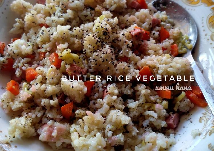 Butter rice vegetable ala tasty