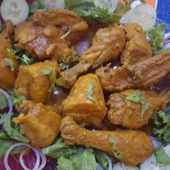 A picture of Chicken tikka.