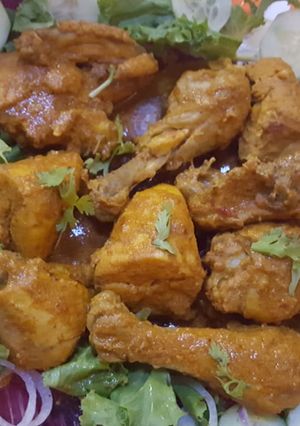 A picture of Chicken tikka.